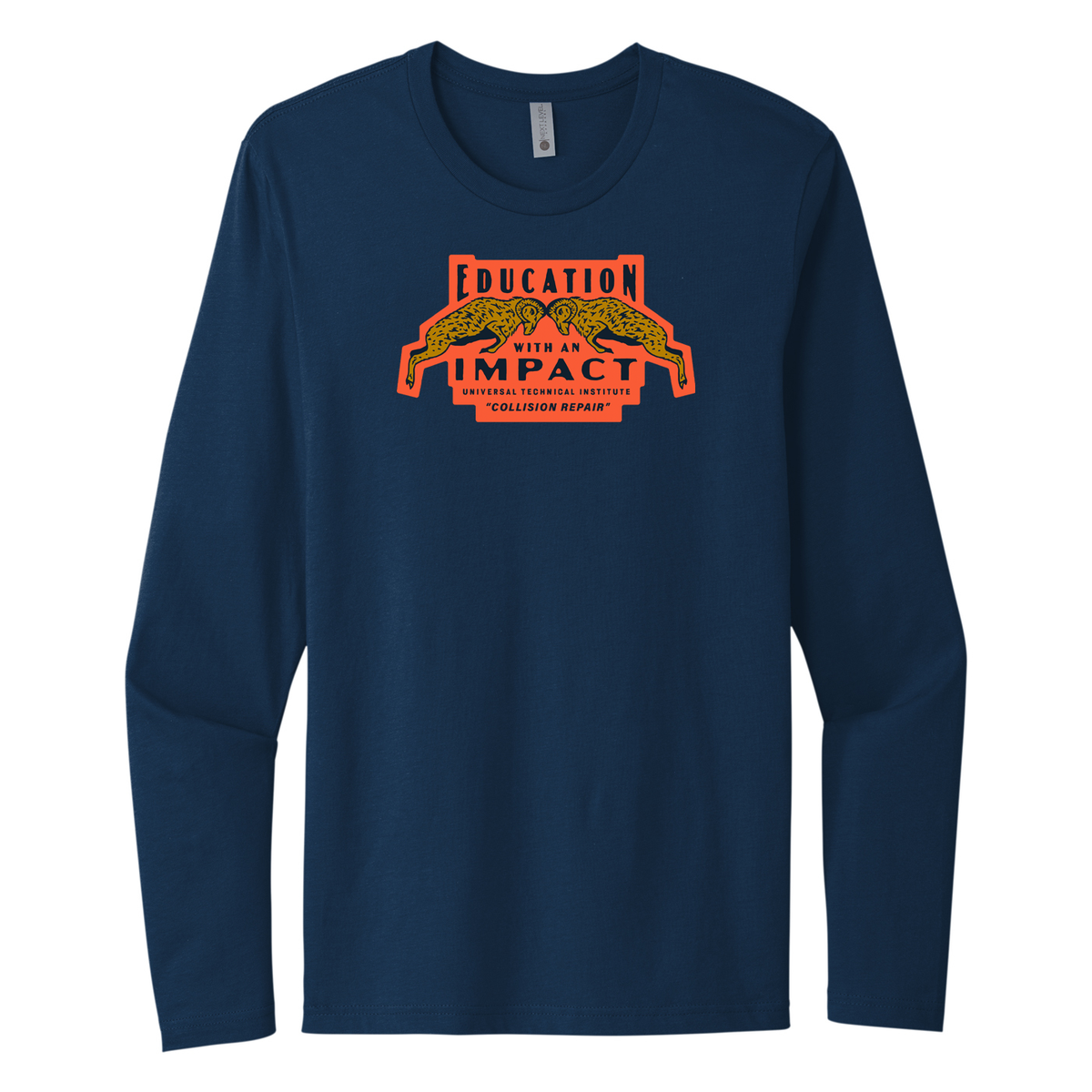 Collision Impact Graphic Long Sleeve T-Shirt