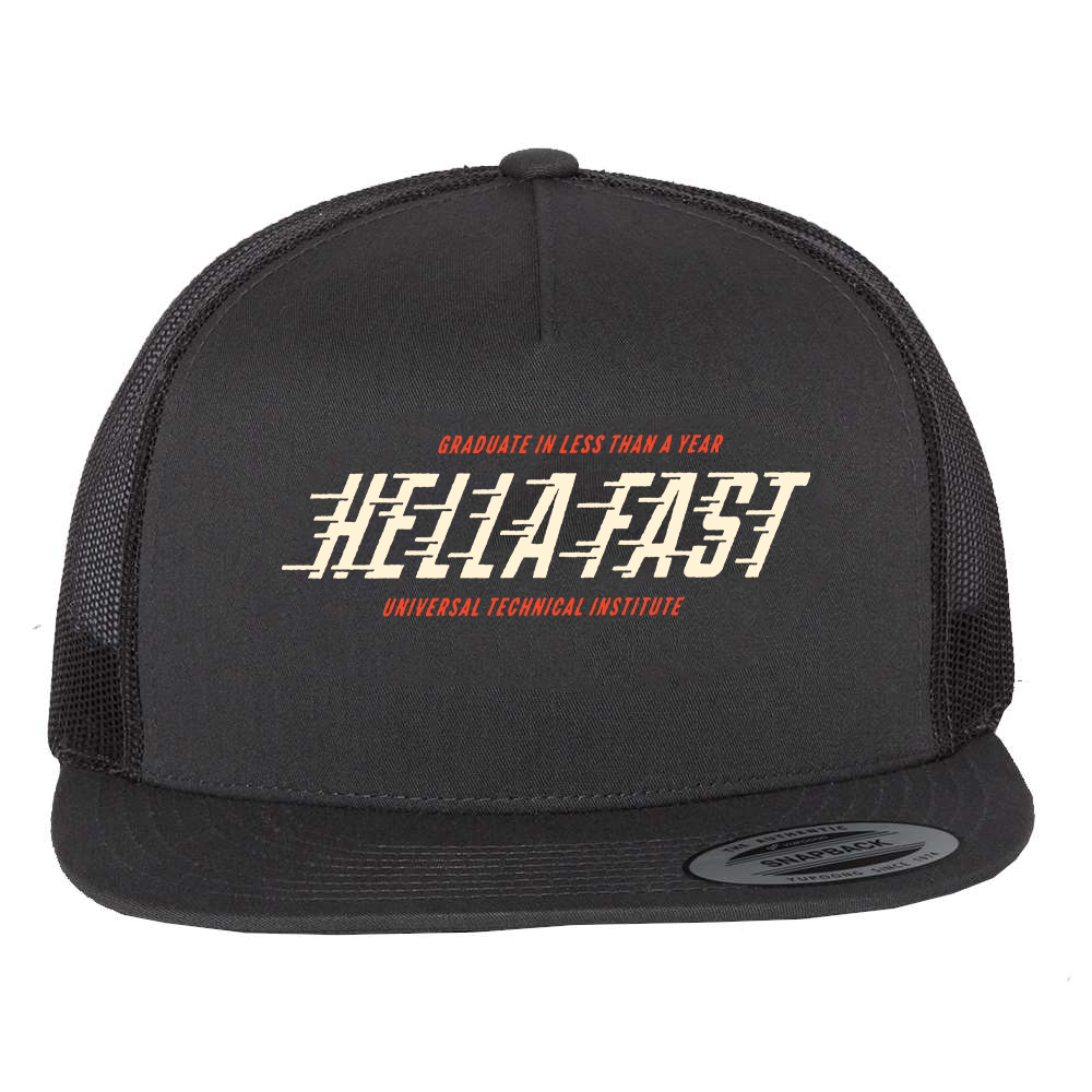 Hella Fast Flat Bill Trucker Hat
