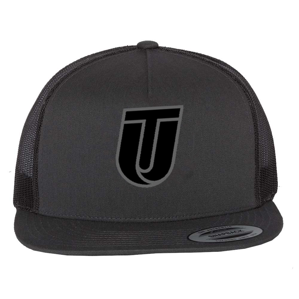 UTI Blacked Out Flat Bill Trucker Hat