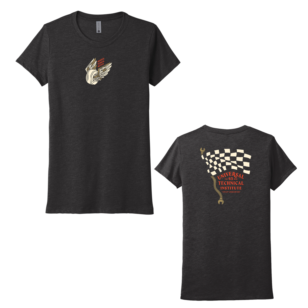 Racing Flag Graphic Womens T-Shirt